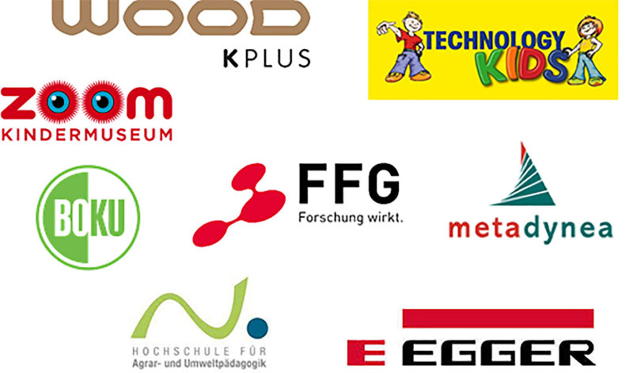 Logos der Partner des Projekts Wood be better