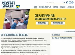 Screenshot der Startseite des neuen Webauftritts