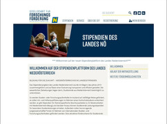 Startseite neue Landesstipendien Website